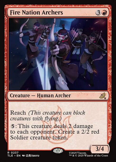 Fire Nation Archers - Avatar: The Last Airbender Eternal Magic card
