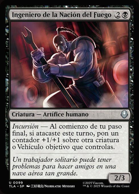 火の国の技師 (Fire Nation Engineer) - Avatar: The Last Airbender (#99) - Illustrated by Norikatsu Miyoshi - Magic: The Gathering Card