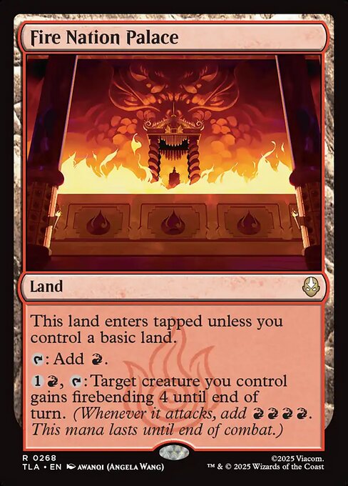 Fire Nation Palace - Avatar: The Last Airbender (#268) - Illustrated by Awanqi (Angela Wang) - Magic: The Gathering Card