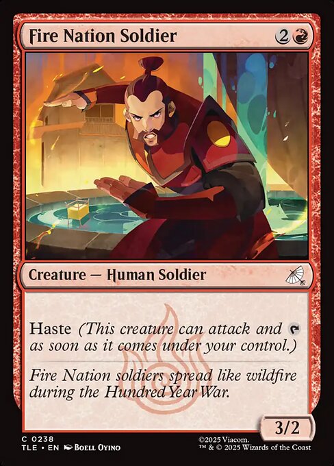 Fire Nation Soldier - Avatar: The Last Airbender Eternal Magic card