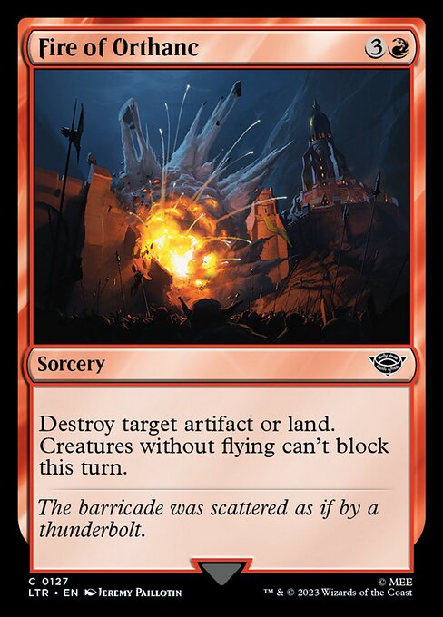Fire of Orthanc - The Lord of the Rings: Tales of Middle-earth Magic card