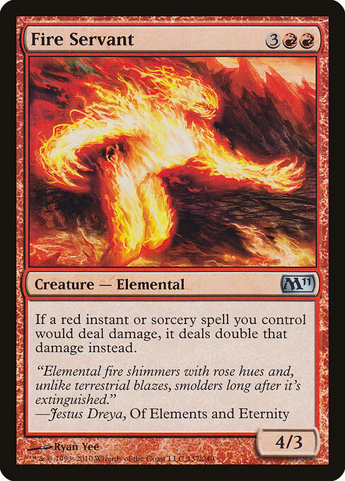 Fire Servant - Magic 2011 Magic card