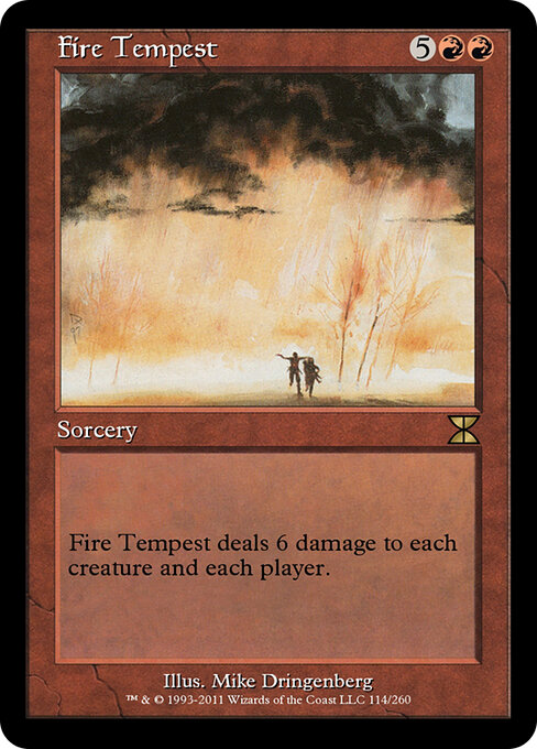 Fire Tempest - Masters Edition IV (#114) - Illustrated by Mike Dringenberg - Magic: The Gathering Card