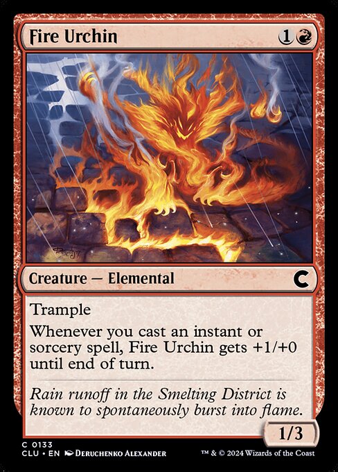 Fire Urchin - Ravnica: Clue Edition Magic card