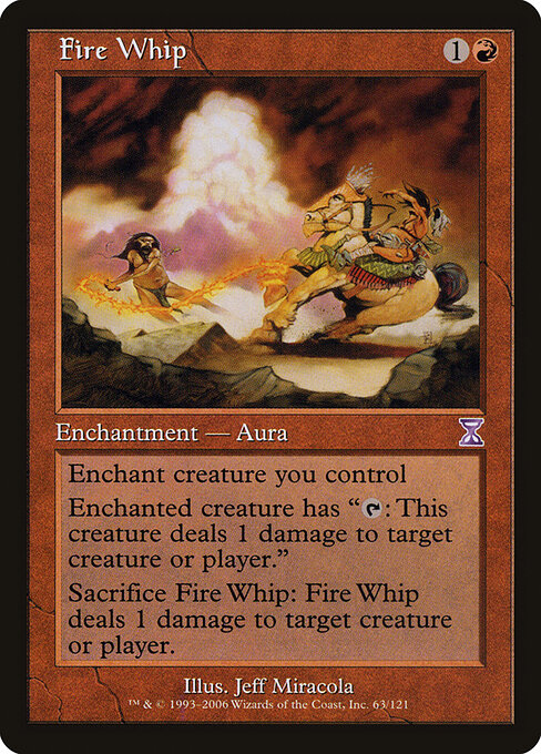 Fire Whip - Time Spiral Timeshifted Magic card