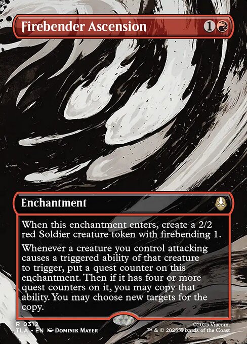 Firebender Ascension - Avatar: The Last Airbender (#312) - Illustrated by Dominik Mayer - Magic: The Gathering Card