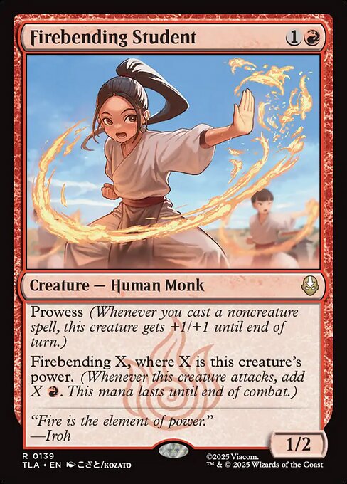 Firebending Student - Avatar: The Last Airbender Magic card