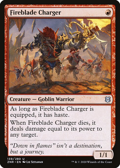 Fireblade Charger - Zendikar Rising Magic card