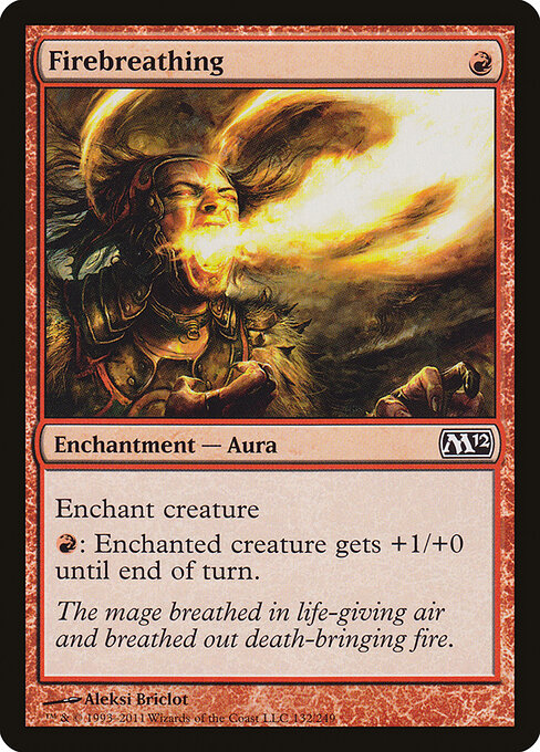 Firebreathing - Magic 2012 Magic card