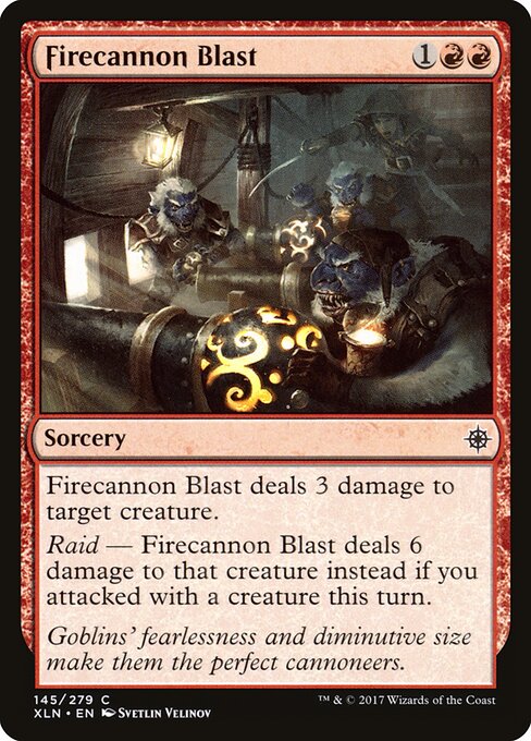 Firecannon Blast - Ixalan Magic card