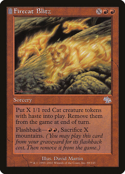 Firecat Blitz - Judgment (#88) - Illustrated by David Martin - Magic: The Gathering Card