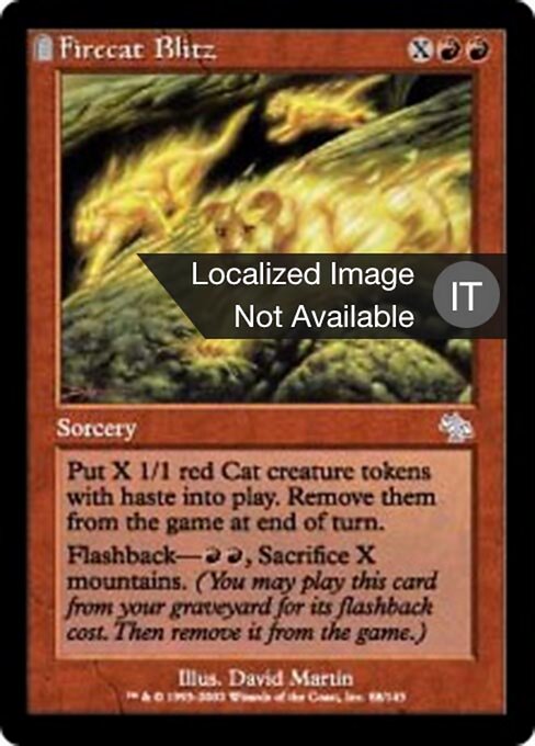Firecat Blitz - The List (#JUD-88) - Illustrated by David Martin - Magic: The Gathering Card