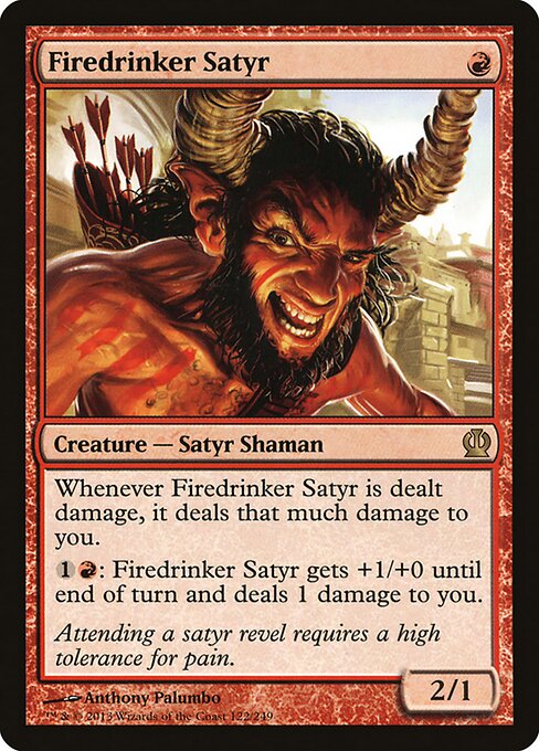 Firedrinker Satyr - Theros Magic card
