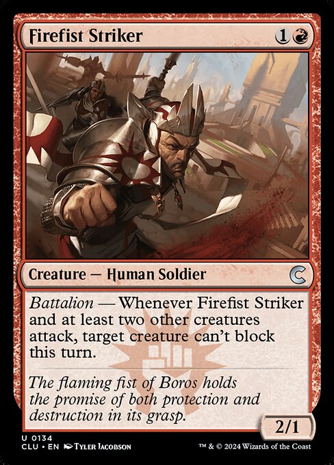 Firefist Striker - Ravnica: Clue Edition Magic card