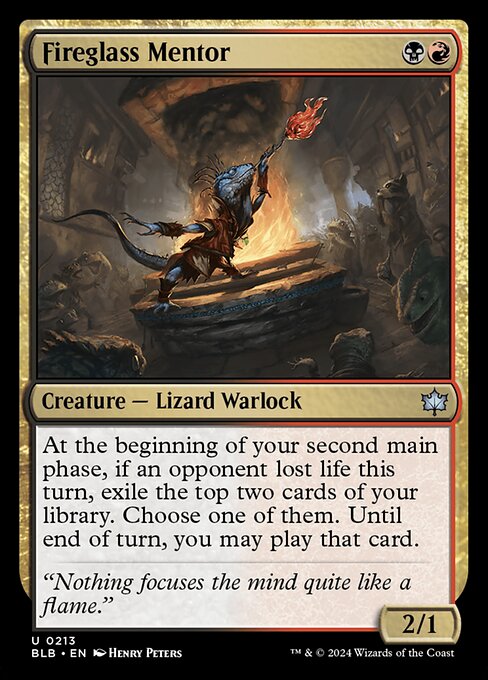 Fireglass Mentor - Bloomburrow Magic card