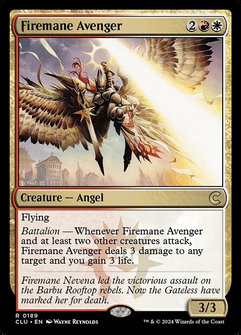 Firemane Avenger - Ravnica: Clue Edition Magic card