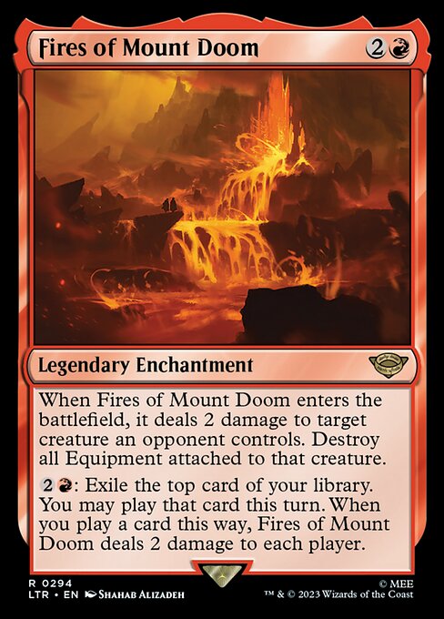 Fires of Mount Doom - The Lord of the Rings: Tales of Middle-earth Magic card