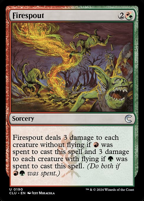 Firespout - Ravnica: Clue Edition Magic card