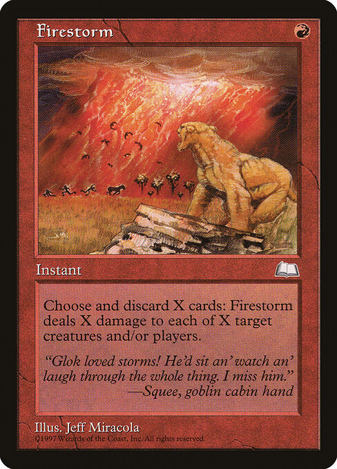 Firestorm - Weatherlight Magic card