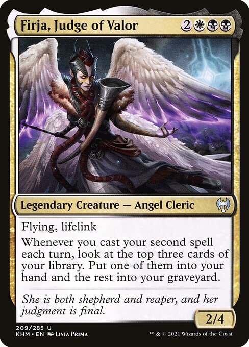 Firja, Judge of Valor - Kaldheim (#209) - Illustrated by Livia Prima - Magic: The Gathering Card