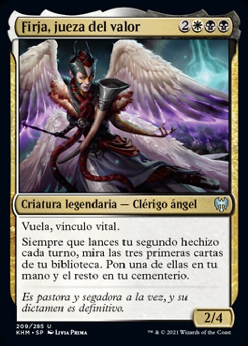 Firja, Richterin der Tapferen (Firja, Judge of Valor) - Multiverse Legends (#40) - Illustrated by WolfSkullJack - Magic: The Gathering Card