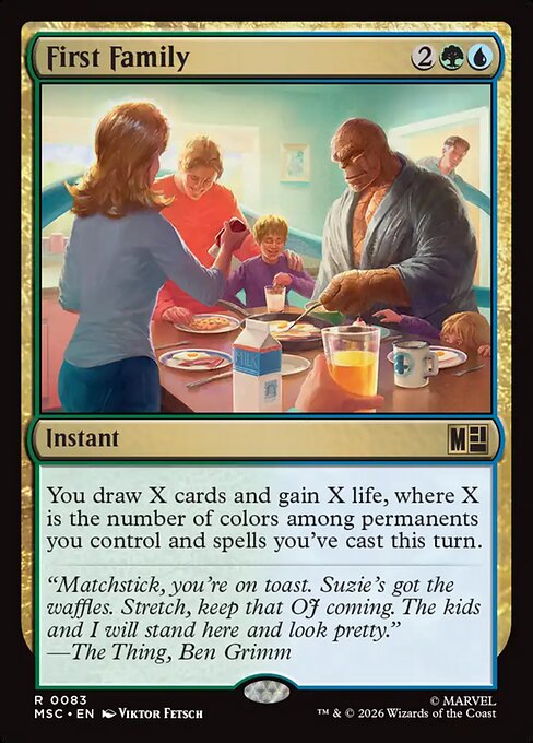 First Family - Marvel Super Heroes Commander Magic card