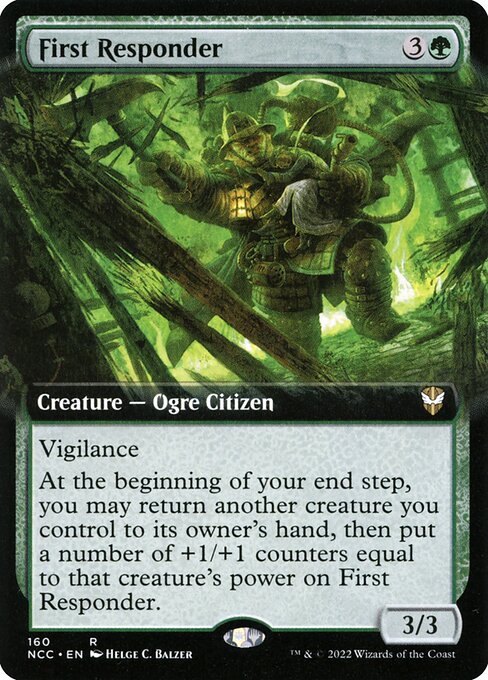 应急队员 (First Responder) - New Capenna Commander (#160) - Illustrated by Helge C. Balzer - Magic: The Gathering Card