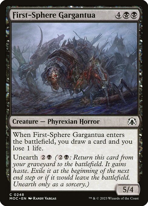 First-Sphere Gargantua - March of the Machine Commander (#248) - Illustrated by Randy Vargas - Magic: The Gathering Card