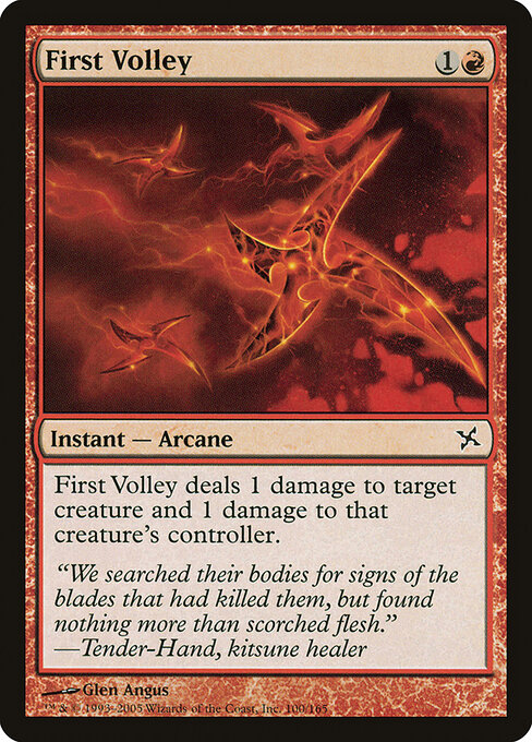 First Volley - Betrayers of Kamigawa Magic card