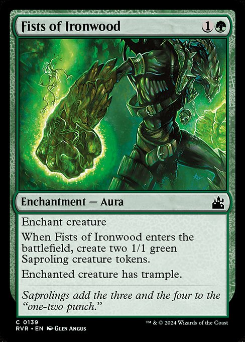 Fists of Ironwood - Ravnica Remastered Magic card