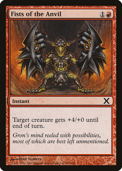 Fists of the Anvil - Tenth Edition Magic card