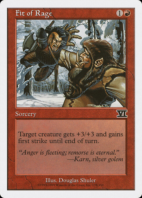 Fit of Rage - Classic Sixth Edition Magic card