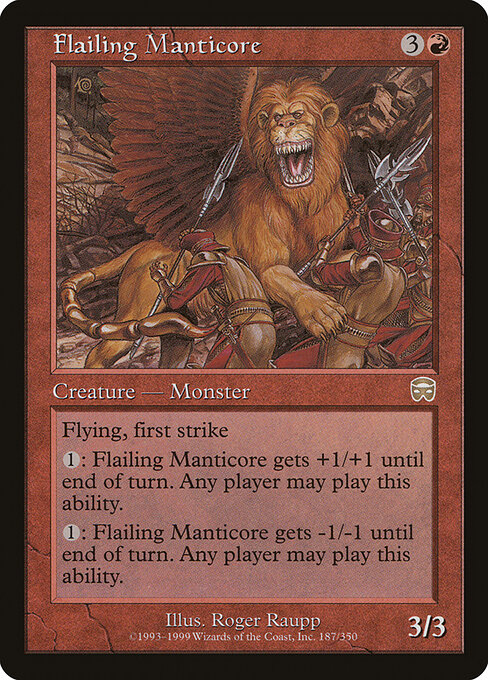 Flailing Manticore - Mercadian Masques Magic card