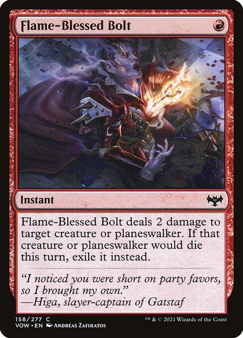 Flame-Blessed Bolt - Innistrad: Crimson Vow Magic card