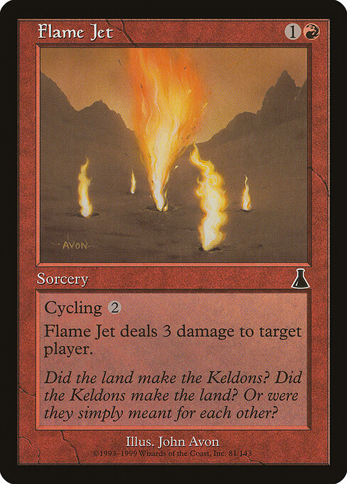 Flame Jet - Urza's Destiny Magic card