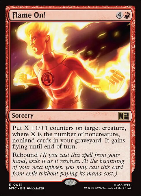Flame On! - Marvel Super Heroes Commander Magic card