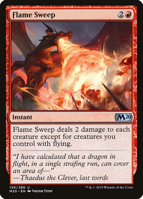 Flame Sweep - Core Set 2020 Magic card