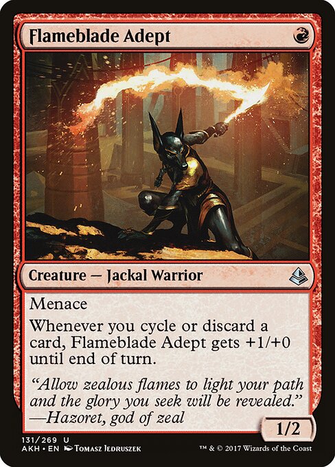 Flameblade Adept - Amonkhet (#131) - Illustrated by Tomasz Jedruszek - Magic: The Gathering Card