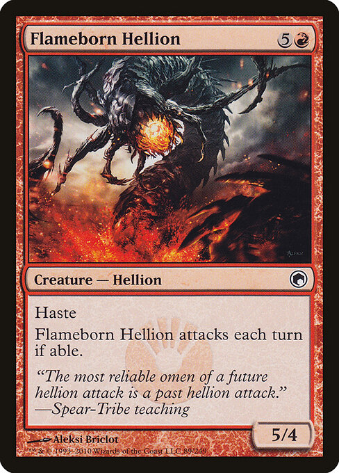 Flameborn Hellion - Scars of Mirrodin Magic card