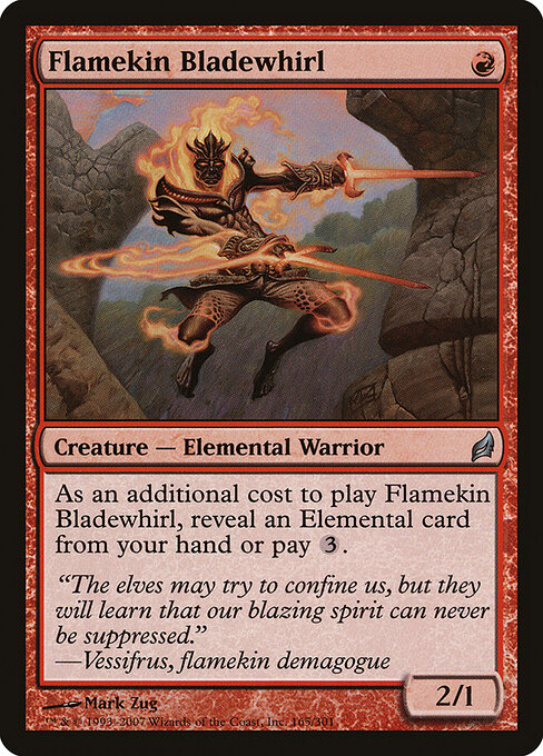 Flamekin Bladewhirl - Lorwyn Magic card