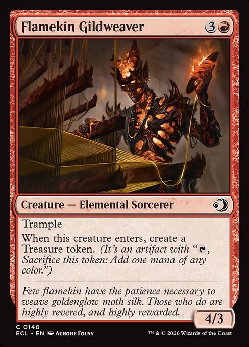 Flamekin Gildweaver - Lorwyn Eclipsed Magic card