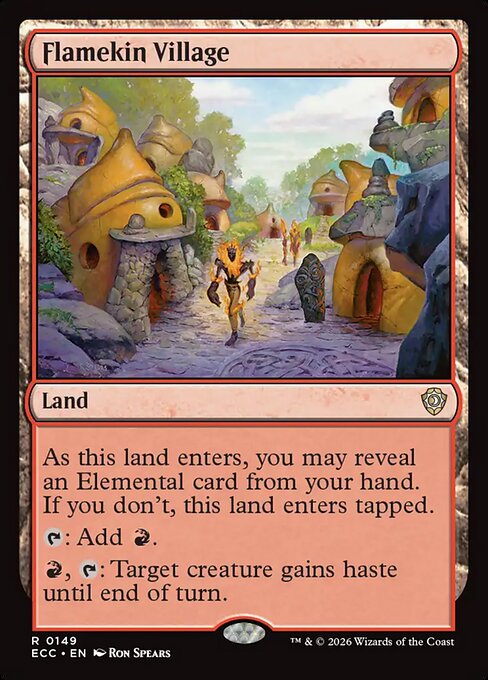 Flamekin Village - Lorwyn Eclipsed Commander Magic card