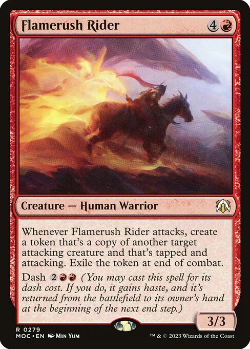 Flamerush Rider - March of the Machine Commander Magic card