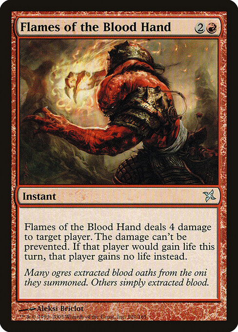 Flames of the Blood Hand - Betrayers of Kamigawa Magic card