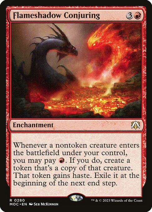 Flameshadow Conjuring - March of the Machine Commander Magic card