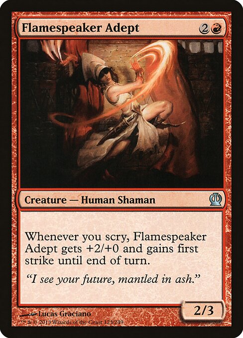 Flamespeaker Adept - Theros Magic card