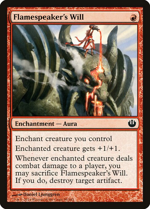 Flamespeaker's Will - Journey into Nyx Magic card