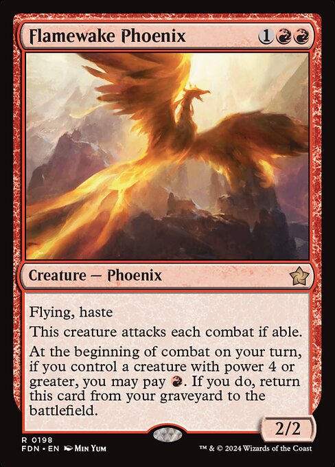 Flamewake Phoenix - Foundations Magic card