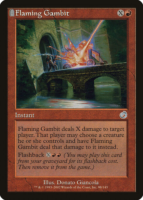 Flaming Gambit - Torment Magic card