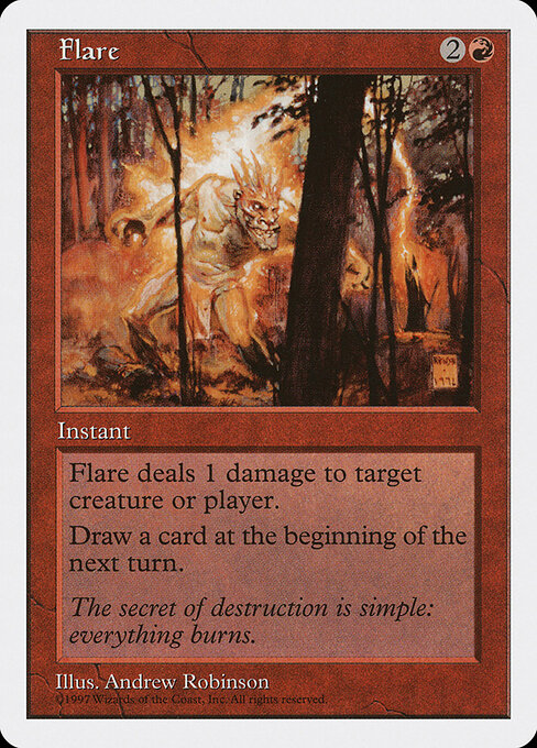 Flare - Fifth Edition Magic card